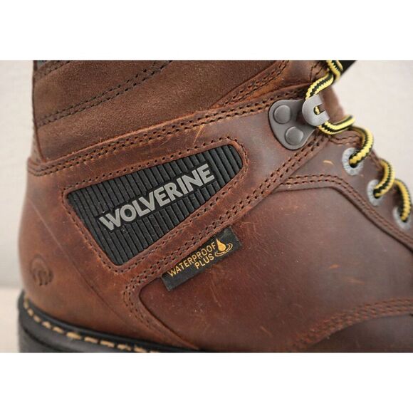Wolverine W211001 Men Sz 11M Tobacco Brown Hellcat 6" Moc Toe CT Wedge Boot - Picture 6 of 16